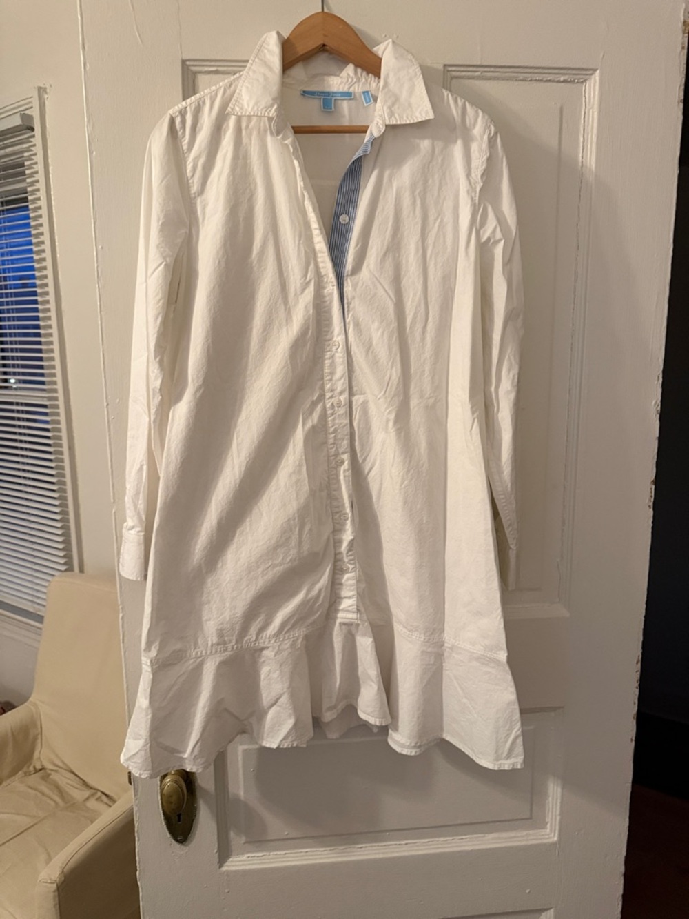 Draper James Pop Over Tunic Dress with Ruffle Hem 12